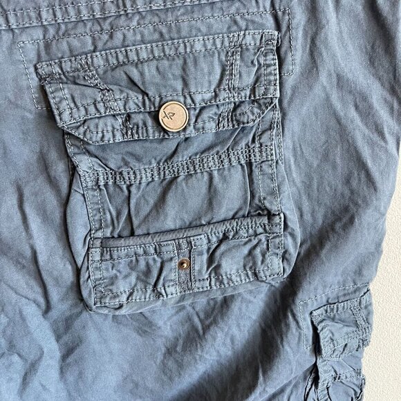 X RAY Mens Classic Fit Twill Cargo Shorts Majolica Blue Size 40 NEW Hiking - Picture 9 of 14